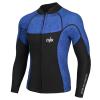 Diving Suit Set for Men Women,3mm Neoprene Long Sleeve Top + Pants Two Peice Wetsuit for Surfing Kayaking Snorkeling Canoeing Sailing Water Sports (L, Men-Blue) view 2