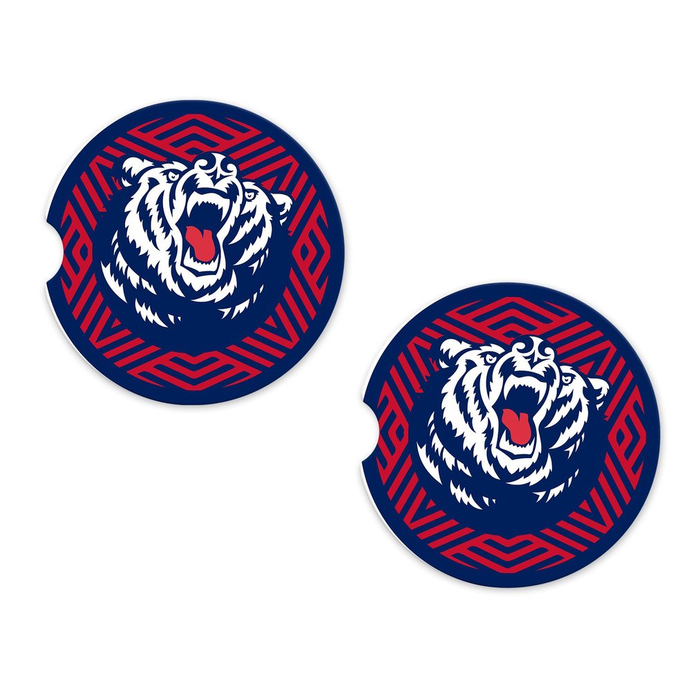 Belmont University Removable Sandstone Car Cup Holder Coasters (Set of 2) (Belmont University 3)