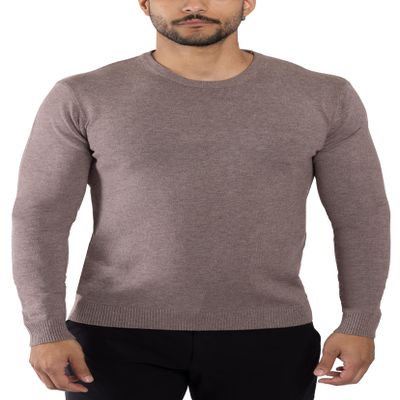 X RAY Mens Crew Neck Sweater Slim Fit Midweight Pullover Sweater for Men for Casual Dressy Wear (Big & Tall Available), Concrete, 4X-Large