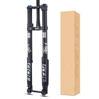 ZECHAO Mountain Bike Front Fork 26/27.5/29inch,Aluminum Alloy 160mm Travel Double Shoulder Fork Rebound Adjustment Inverted Fork Outdoor (Color : Tapered, Size : 29inch)