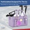 CRS Cross Rink Side Tote. Ice Skating Accessory Bag-Figure Skating, Roller, Inline Skaters, Dance, Cheer.Organizes Guards Water Bottle Phone (Rink Side Tote & Style Set Gift Set, Purple Lavender) view 2