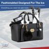 CRS Cross Rink Side Tote. Ice Skating Accessory Bag-Figure Skating, Roller, Inline Skaters, Dance, Cheer.Organizes Guards Water Bottle Phone (Rink Side Tote & Style Set Gift Set, Biellmann Black) view 2
