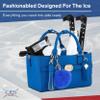CRS Cross Rink Side Tote. Ice Skating Accessory Bag-Figure Skating, Roller, Inline Skaters, Dance, Cheer.Organizes Guards Water Bottle Phone (Rink Side Tote & Style Set Gift Set, Blue Cobalt) view 2