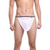100% Cotton Loincloth Rokushaku Fundoshi Men's Underwear Sexy T-Back Bikini Swimsuit Naked Festival Plain Free Size (Whtie) view 2