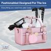 CRS Cross Rink Side Tote. Ice Skating Accessory Bag-Figure Skating, Roller, Inline Skaters, Dance, Cheer.Organizes Guards Water Bottle Phone (Rink Side Tote & Style Set Gift Set, Pink) view 2
