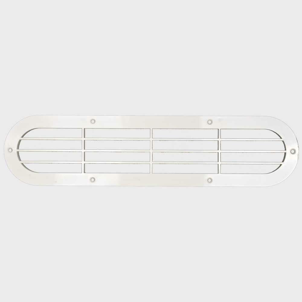 Crownline Boat Vent Grille Cover 35014 | Oval Off White Plastic