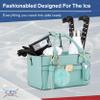 CRS Cross Rink Side Tote. Ice Skating Accessory Bag-Figure Skating, Roller, Inline Skaters, Dance, Cheer.Organizes Guards Water Bottle Phone (Rink Side Tote & Style Set Gift Set, Sea Foam) view 2