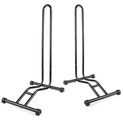 Revere Bike Stand Set of 2  Adjustable Bicycle Parking Rack for 2029 Inch Wheels, Fits Tires up to 2.6, Portable Powder-Coated Steel Bike Storage for Indoor & Outdoor Use
