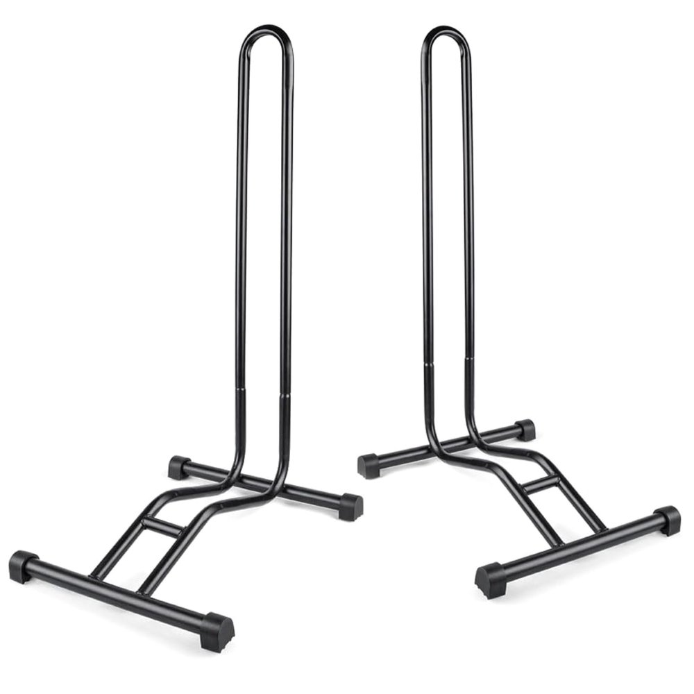 Revere Bike Stand Set of 2  Adjustable Bicycle Parking Rack for 2029 Inch Wheels, Fits Tires up to 2.6, Portable Powder-Coated Steel Bike Storage for Indoor & Outdoor Use