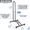 Revere Bike Stand Set of 2  Adjustable Bicycle Parking Rack for 2029 Inch Wheels, Fits Tires up to 2.6, Portable Powder-Coated Steel Bike Storage for Indoor & Outdoor Use view 4