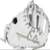 Easton | PROFESSIONAL COLLECTION Fastpitch Softball First Base Mitt | Left Hand Throw | 13" - Single Post Double Bar Web | White/Grey view 2