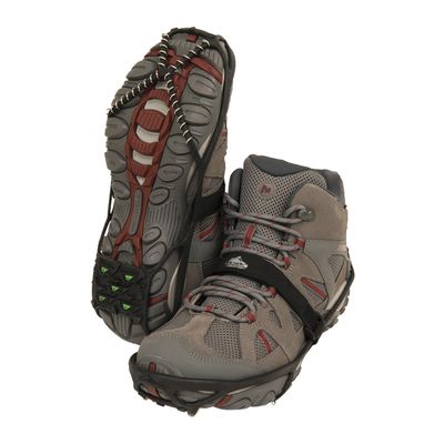 Cascade Mountain Tech Ice Traction Cleats - Ice Traction 360 - Hybrid Spike/Coil - Black - Large/Extra-Large