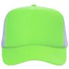 Ashen Fane Polyester Foam Front 5 Panel High Crown Mesh Back Trucker Hat, N.grn/N.grn/Wht view 2