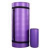 BalanceFrom 71 x 24 x 1'" All-Purpose Extra Thick Non-Slip High Density Anti-Tear Exercise Yoga Mat with Knee Pad & Carrying Strap, Purple