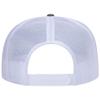 Ashen Fane Polyester Foam Front 5 Panel High Crown Mesh Back Trucker Hat, Ch.Gry Ch.Gry Wht view 3