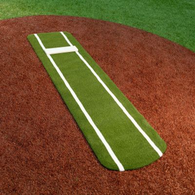Portolite - Signature Practice Mat with Spikes - Never Slip - Softball Pitching Mats - Green