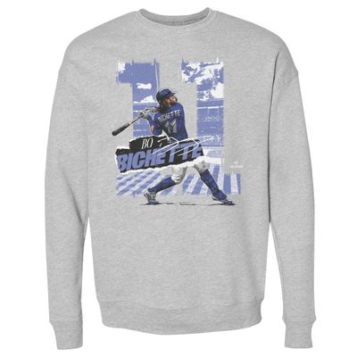 500 LEVEL Bo Bichette Sweatshirt (Crew Sweatshirt, XX-Large, Heather Gray) - Bo Bichette Toronto Rough WHT