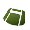 Portolite - Throw Down Mat with Spikes - Never Slip - Softball Pitching Mats - Green view 1