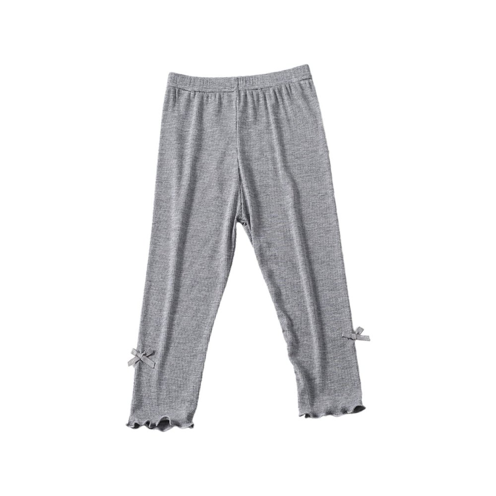 Baby Girl Clothes Toddler Girls Seven Pants Bottoming Pants Summer Thin Model Children's Pants Summer (Grey, 2-3 Years)