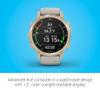 Garmin Descent Mk2S, Smaller-Sized Watch-Style Dive Computer, Multisport Training/Smart Features, Light Gold with Light Sand Silicone Band, (010-02403-00) (Renewed) view 4