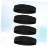 BESPORTBLE Sweat Absorbing Sports Hairband Set 4 Pcs Cotton Padded Headbands for Women Men view 2