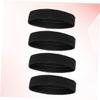 BESPORTBLE Sweat Absorbing Sports Hairband Set 4 Pcs Cotton Padded Headbands for Women Men view 3