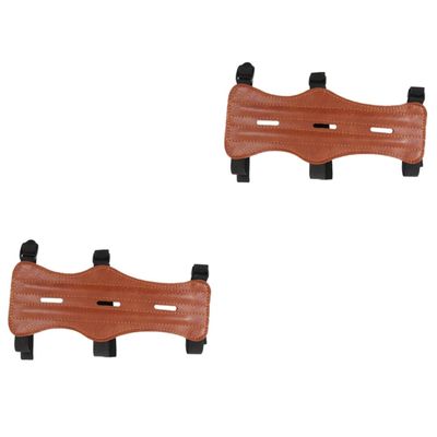 BESPORTBLE 2pcs Bow Hunting Archery Equipment Safe Strap Armband Adjustable Handguard Protective Gear Comfortable Wristband for Right Left Hand Shooters