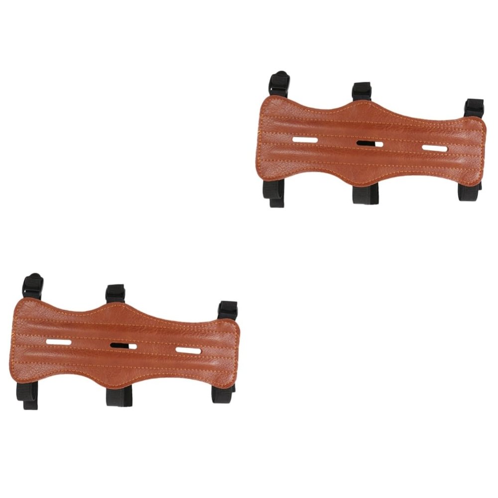 BESPORTBLE 2pcs Bow Hunting Archery Equipment Safe Strap Armband Adjustable Handguard Protective Gear Comfortable Wristband for Right Left Hand Shooters