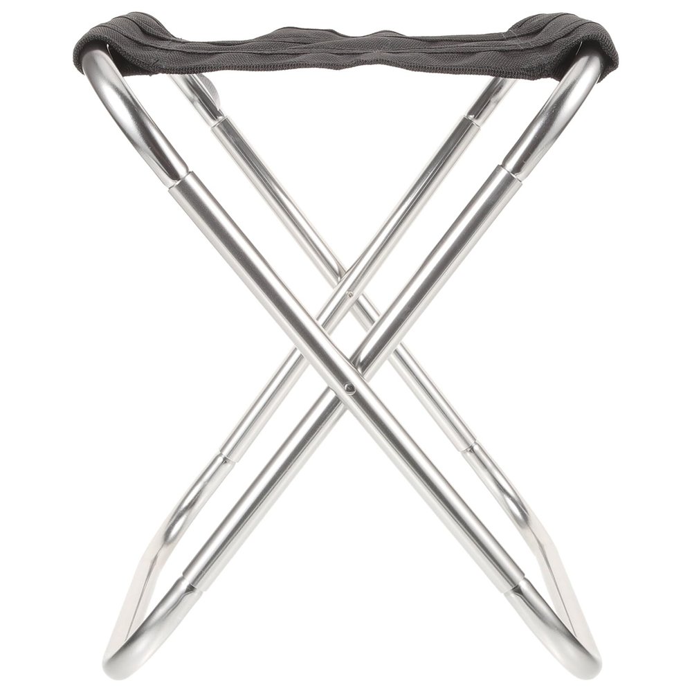BESPORTBLE Aluminum Alloy Camping Seat Folding Foot Stool Sturdy for Travel Outdoor Use