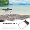 BESPORTBLE Aluminum Alloy Camping Seat Folding Foot Stool Sturdy for Travel Outdoor Use view 2