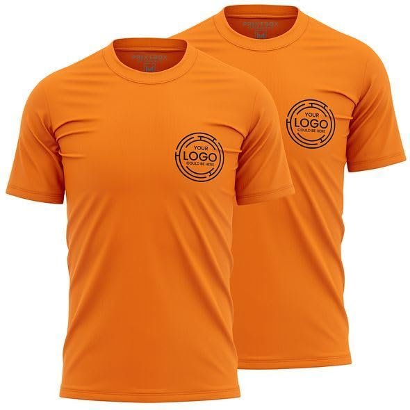 2 Pack Work Shirts for Men, Custom Shirts, Workwear T-Shirts, Crewneck Mens Shirt, Plain or Customized