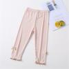Baby Girl Clothes Toddler Girls Seven Pants Bottoming Pants Summer Thin Model Children's Pants (Beige, 18-24 Months) view 2