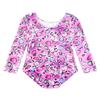 Belovance Long Sleeves Gymnastics Leotards for Girls Dance Outfits 7-8 Kids Tumbling Bodysuits Heart Purple Dancewear (Heart Purple, 7-8 Years) view 2