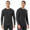Wells Lamont Men's Cotton Polyester Raschel Thermal Top, Black, Large view 1