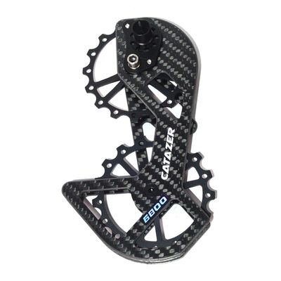 Lightweight Carbon Fiber Road Bicycle Bike Rear Derailleur Pulley Wheel System, use 13T 17T Pulley (6800)