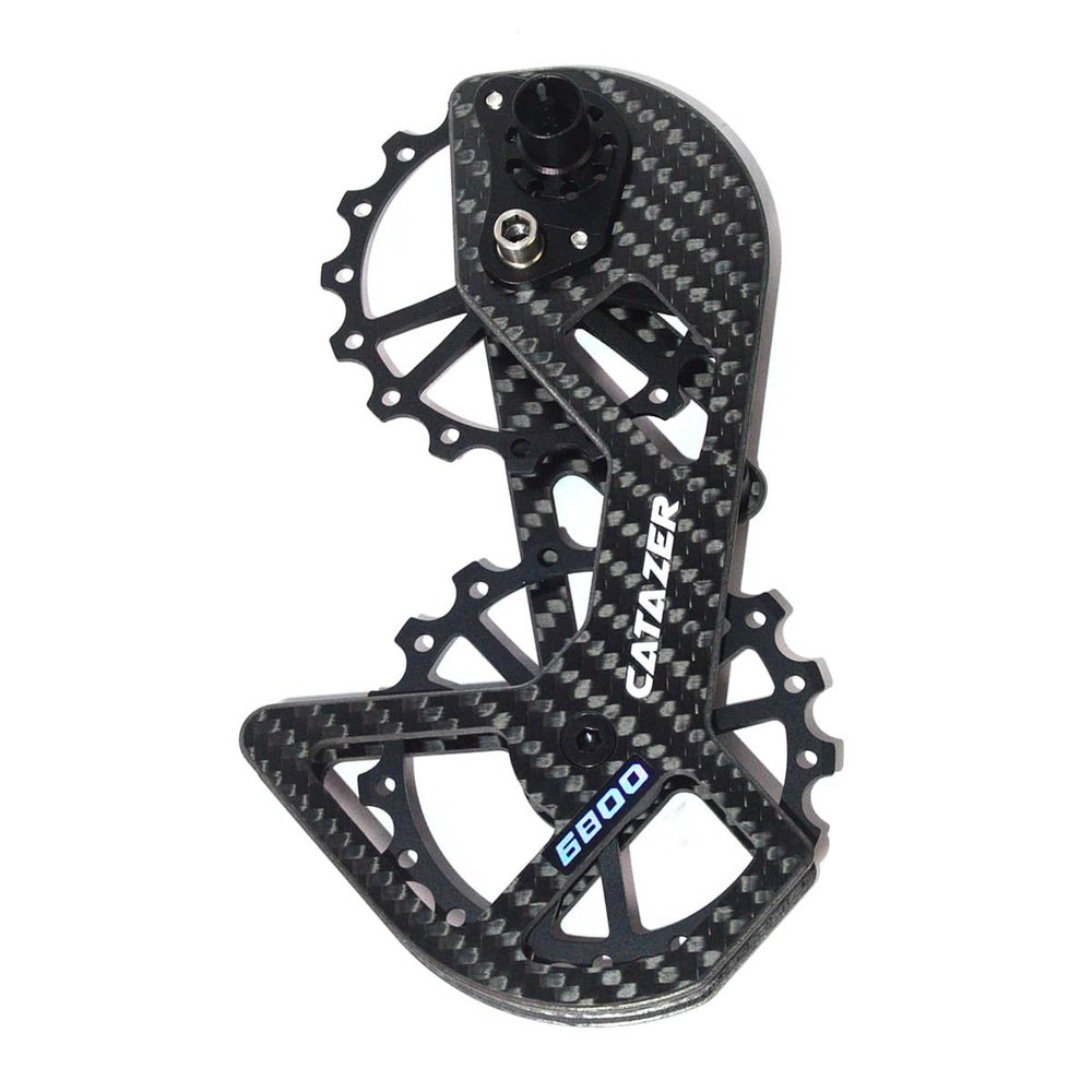 Lightweight Carbon Fiber Road Bicycle Bike Rear Derailleur Pulley Wheel System, use 13T 17T Pulley (6800)