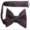 Tuxgear Boys Bow Tie and Adjustable Stretch Suspender Sets, (Burgundy Imperial, 40" Youth) view 4