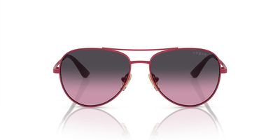Vogue Eyewear Kids' VJ1001 Sunglasses, Fuchsia/Violet Gradient Grey, 49 mm