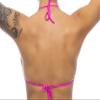 Adjustable Center Tie Top, Fuschia view 2