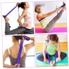 BESPORTBLE 2pcs Yoga Fitness Belt Elastic Stretch Straps for Exercise Polyester Cotton Material Dark Purple Sturdy and Shape Retaining view 4