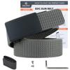 2ND AMEN Grey Tactical Belt for Men - Military Hiking Nylon Gun Belt, Perfect Battle Belt, 1.5" EDC Belt for Everyday Use, Ultimate 620D Cut to Size Gun Belts view 1