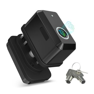 KENRONE Biometrics Gun Trigger Lock,Fingerprint and Key Unlocked Trigger Locks,Quick Release and Secure Gun Lock for Pistols,Revolvers,Shotguns