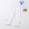 Baby Girl Clothes Toddler Girls Seven Pants Bottoming Pants Summer Thin Model Children's Pants Summer (White, 6-7 Years) view 2