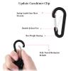 Tragdro Paracord Keychain with USA Flag, Paracord Carabiner Keychain Clip, Braided Lanyard Utility Ring Hook Outdoor Camping Kit view 2