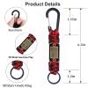 Tragdro Paracord Keychain with USA Flag, Paracord Carabiner Keychain Clip, Braided Lanyard Utility Ring Hook Outdoor Camping Kit view 3