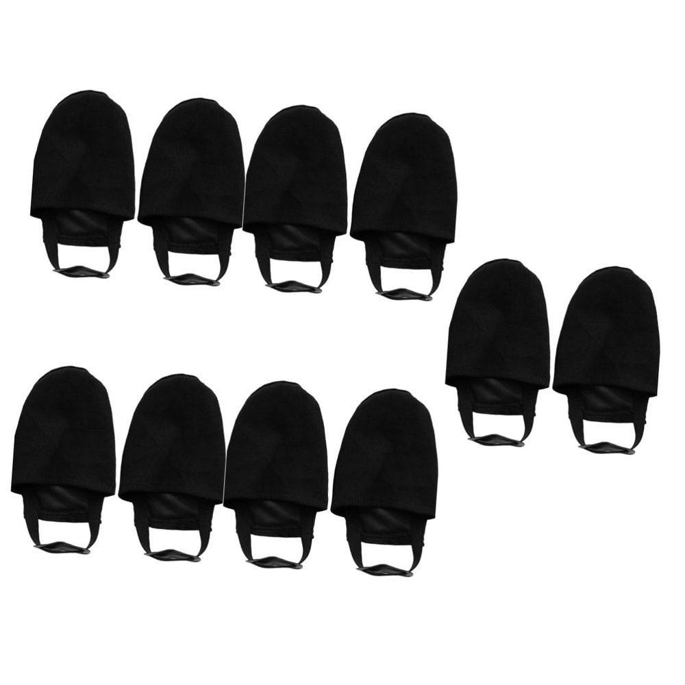 Sosoport 5pairs Bowling Shoe Protector Elastic Bowling Slipping Mat for Men Women Slider Shoe for Enhanced Grip and Performance