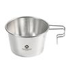 CAMPINGMOON Deep Sierra Cup 600ml Outdoor Camping Stainless Steel Sierra Cup Deep S369