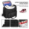 Goloni Bowling Bag for 2 Balls, Bowling Ball Bag with Padded Holder,Fits Bowling Shoes Up to Mens 16 and Extra Essentials view 3