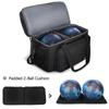 Goloni Bowling Bag for 2 Balls, Bowling Ball Bag with Padded Holder,Fits Bowling Shoes Up to Mens 16 and Extra Essentials view 4