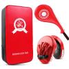3 in 1 Boxing Training Equipment, Punching Mitts, Martial Arts Target Training Paddle and Kicking Pad for Kickboxing, Taekwondo, Karate, Muay Thai, Dojo, MMA, Sparring for Kids, Toddler, Women view 1